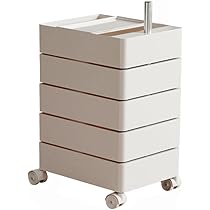 Amazon.co.jp: カラーラック ワゴン キャスター付き 5段 カラー